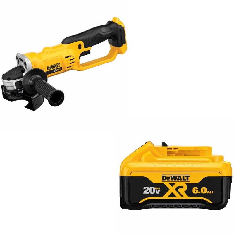 DeWalt DCG412B 20V MAX Cut-Off Tool, Bare W/ DCB206 20V MAX 6.0Ah Battery Pack