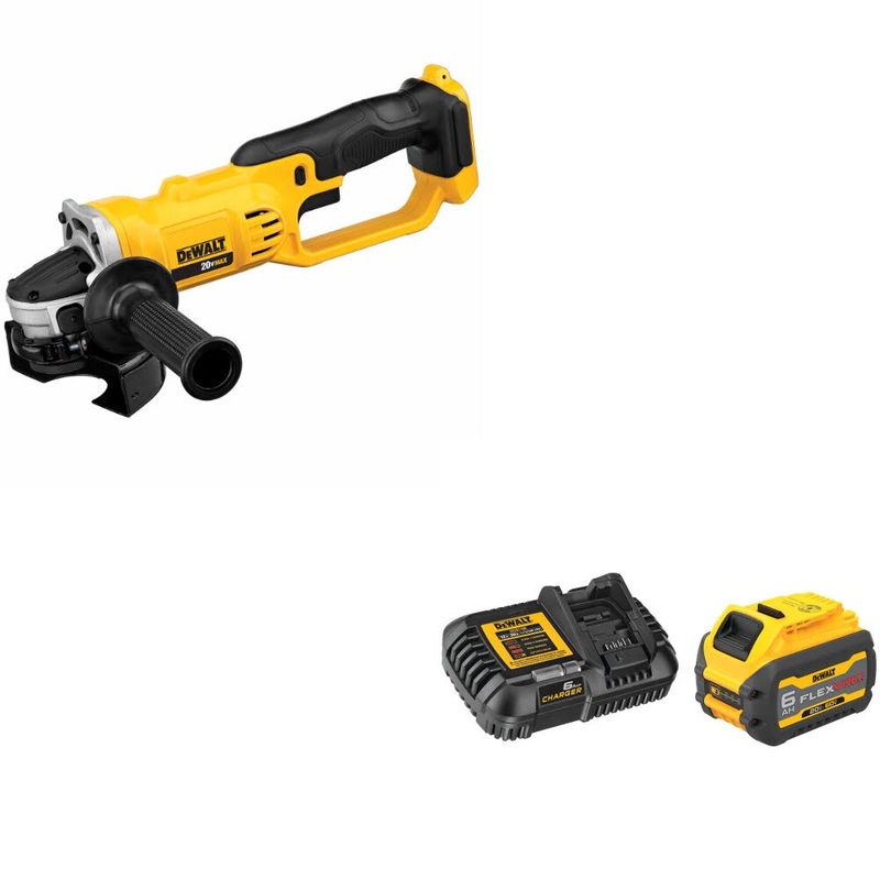 DeWalt DCG412B 20V MAX Cut-Off Tool W/ DCB606C FLEXVOLT 20V/60V MAX Starter Kit