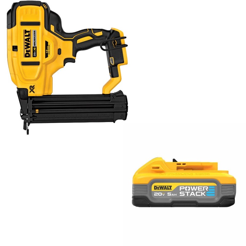 DeWalt DCN680B 20V MAX XR 18Ga Nailer W/ DCBP520 20V Max PowerStack Battery