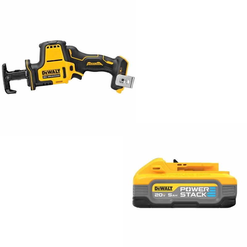 DeWalt DCS369B ATOMIC 20V MAX Recip Saw W/ DCBP520 20V Max PowerStack Battery