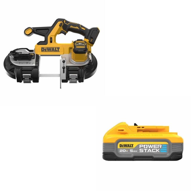 DeWalt DCS378B 20V 3-1/4 Band Saw, Bare W/ DCBP520 20V Max PowerStack Battery