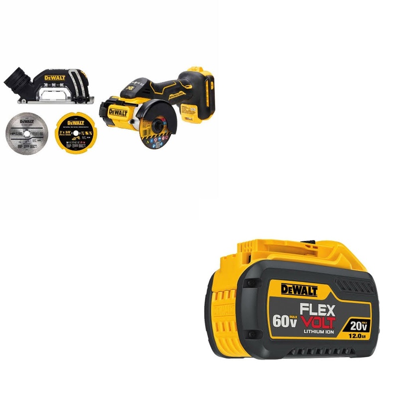 DeWalt DCS438B 20V MAX XR 3 Cut-Off Tool W/ DCB612 20V/60V MAX FLEXVOLT Battery