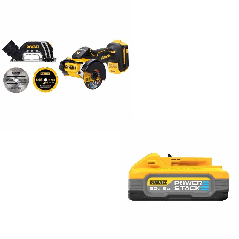 DeWalt DCS438B 20V MAX XR 3 Cut-Off Tool W/ DCBP520 20V Max PowerStack Battery
