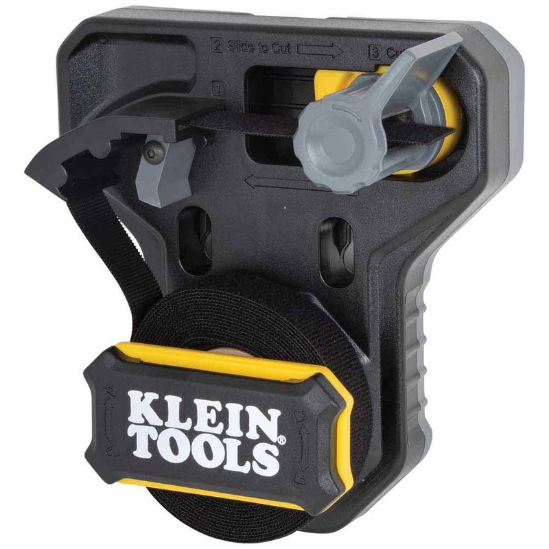 Klein 450900 Hook and Loop Tape Dispenser, Versatile Cable Ties, Custom Length
