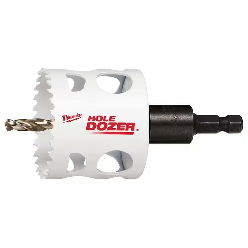 Milwaukee 49-56-9668 2-1/8 Hole Dozer Bi-Metal Hole Saw with Arbor & Pilot Bit