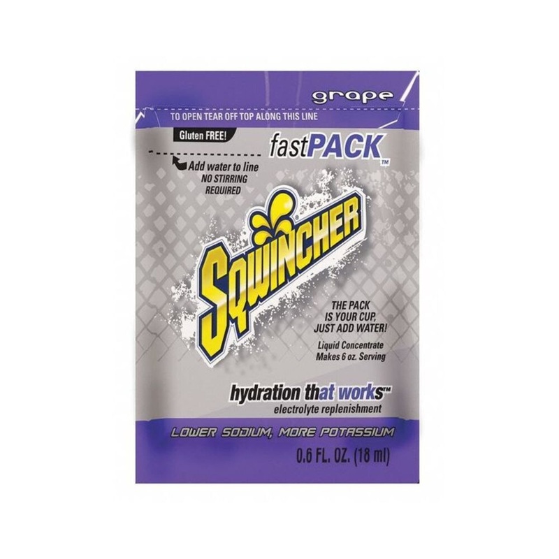 Sqwincher 159015302 Fast Pack Grape – 6 oz. Serving