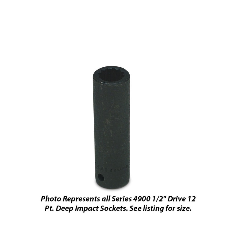 Wright Tool 4968 1/2 Drive 12 Point Deep Impact Socket – 9/16