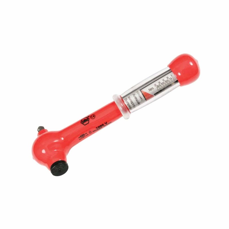 Wiha 30114 Insulated Ratcheting Torque Wrench 1/4 Drive 5-25 Nm