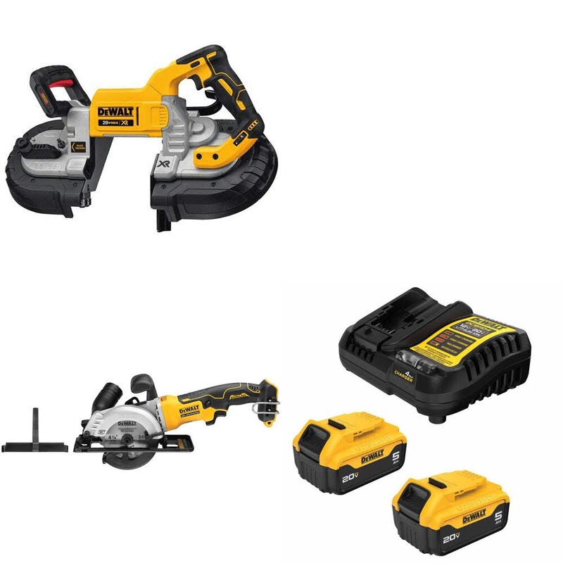 DeWalt DCS376B Bandsaw Kit W/ DCS571B Circular Saw and FREE DCB205 Battery Kit