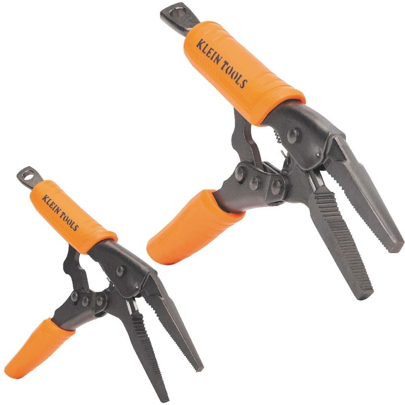 Klein 38661 Long Nose Locking Pliers Set, 6- and 9-Inch, 2-Piece