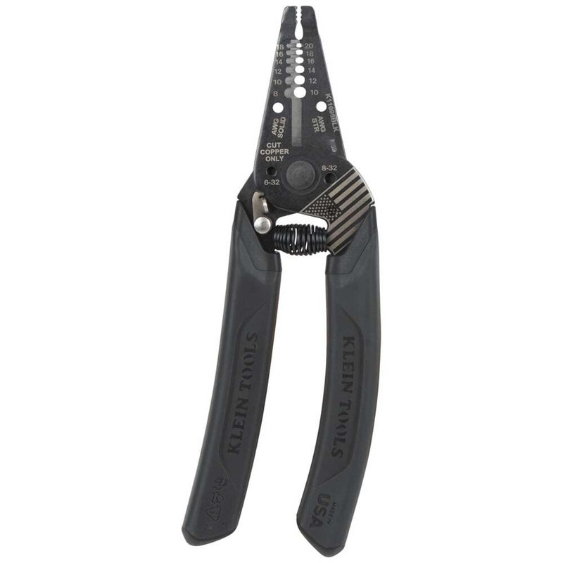 Klein K11095BLK Klein-Kurve Blackout Wire Stripper / Cutter, 8-20 AWG
