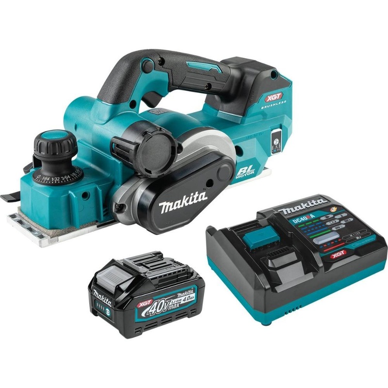 Makita GPK01M1 40V max XGT Brushless Cordless 3-1/4 Planer Kit, AWS Capable (4.0Ah)