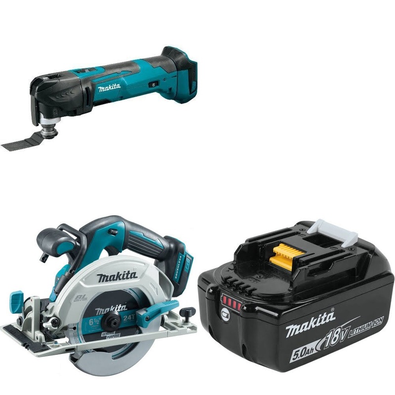 Makita XMT03Z Multi-Tool Kit W/ XSH03Z Circular Saw and FREE BL1850B Battery