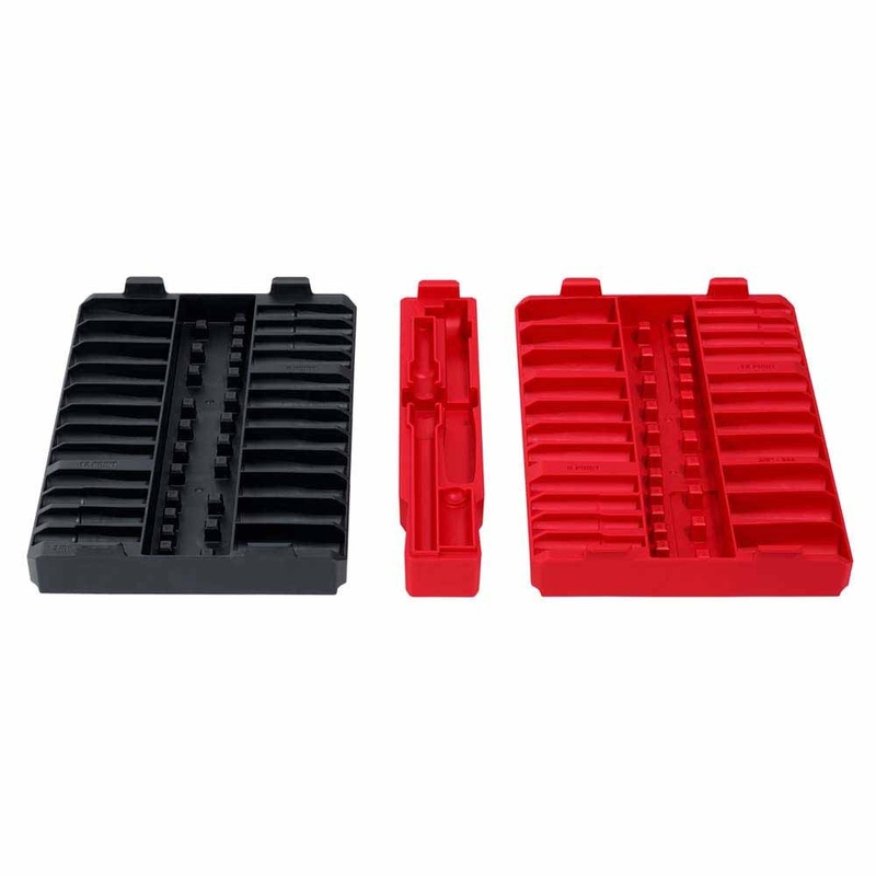 Milwaukee 48-22-9285T 98pc 3/8 Drive 6-Point & 12-Point Metric & SAE Ratchet and Socket Trays
