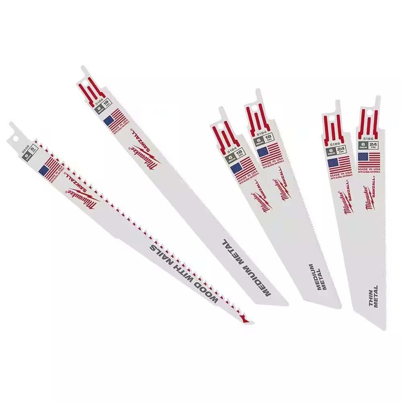 Milwaukee 49-22-1306A 6PC BIM SZ + NITRUS TORCH Reciprocating Blade Set