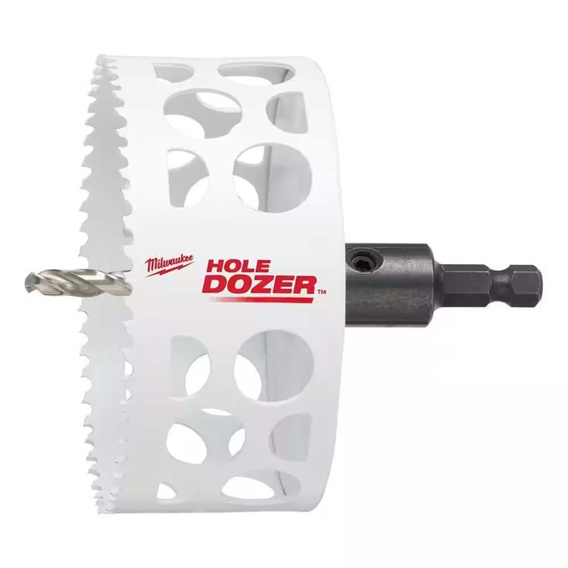 Milwaukee 49-56-9685 4 HOLE DOZER Bi-Metal Hole Saw with Arbor