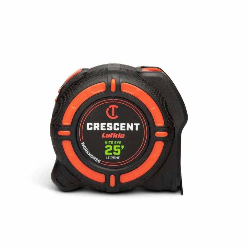 Crescent L1125NESET2V 2 Pack 1-1/4 x 25′ WORKHORSE NITE EYE Tape Measure