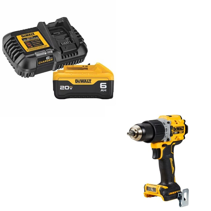 DeWalt DCB206C Battery Kit W/ FREE DCD805B Hammer Drill