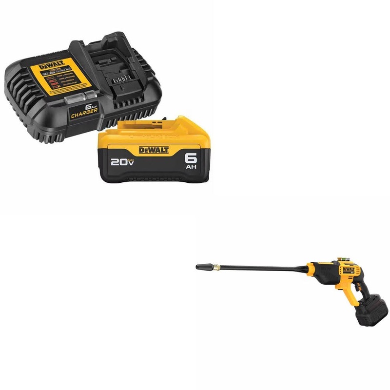 DeWalt DCB206C Battery Kit W/ FREE DCPW550B Power Cleaner