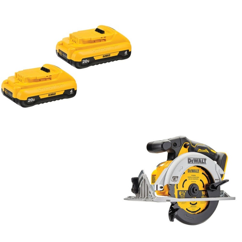DeWalt DCB240-2 Battery Kit W/ FREE DCS565B Circular Saw