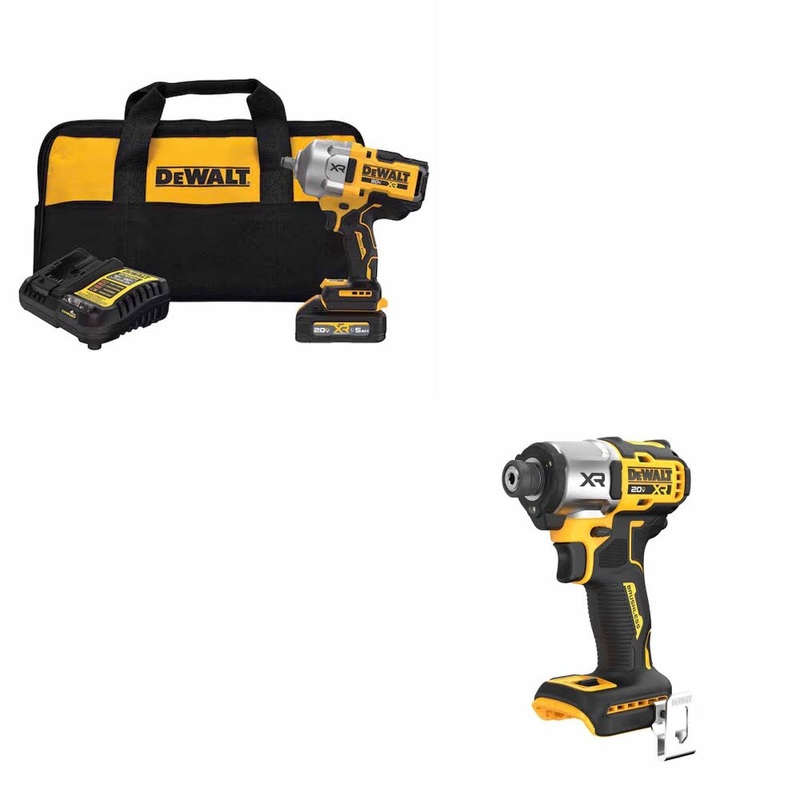 DeWalt DCF961GH1 Impact Wrench Kit W/ FREE DCF845B Impact Driver