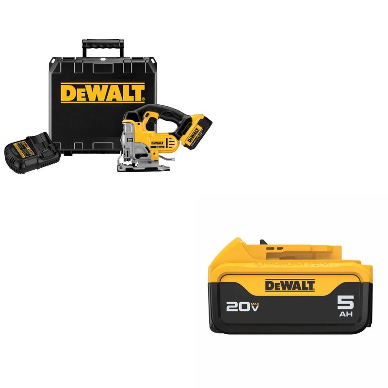 DeWalt DCS334P1 Jig Saw Kit W/ FREE DCB205 Battery Pack