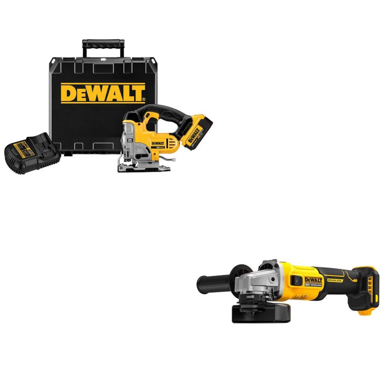 DeWalt DCS334P1 Jig Saw Kit W/ FREE DCG407B Grinder