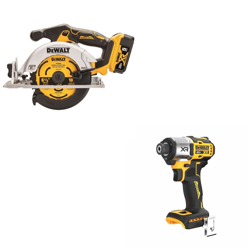 DeWalt DCS565P1 Circular Saw Kit W/ FREE DCF845B Impact Driver