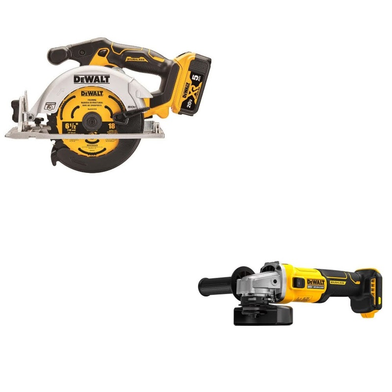 DeWalt DCS565P1 Circular Saw Kit W/ FREE DCG407B Grinder