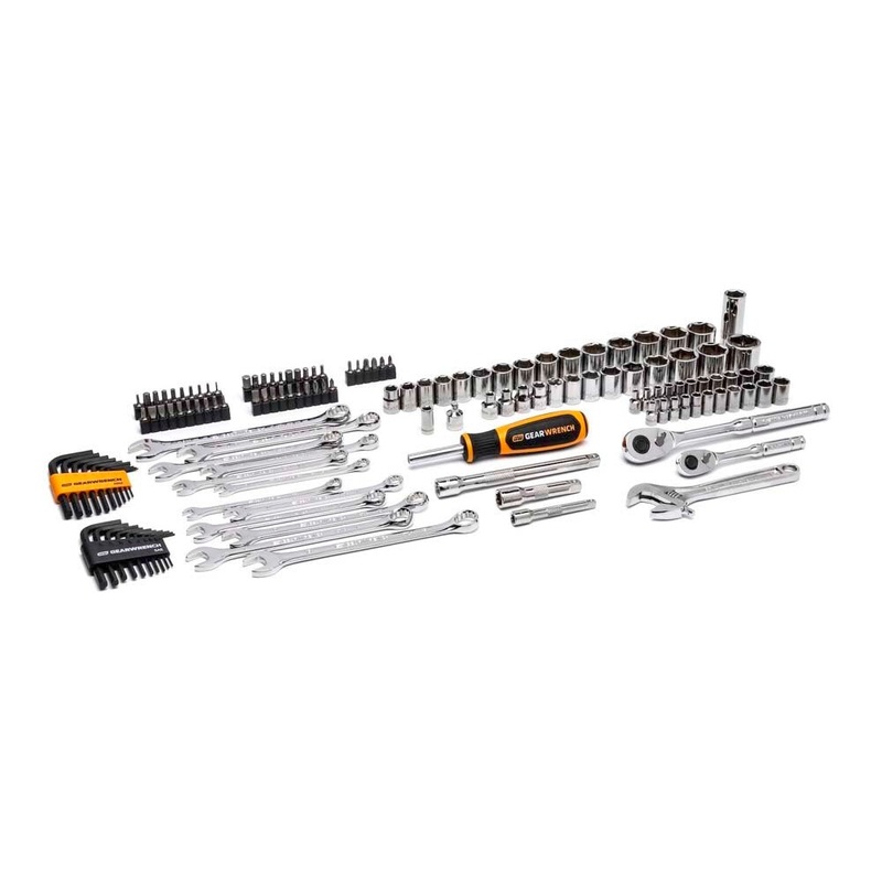 GearWrench GWPRO138 138 Piece 1/4 & 3/8 Drive 72-Tooth 6 Point Professional Tool Set