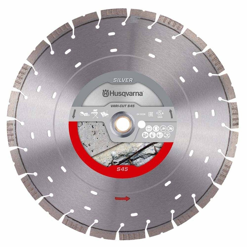 Husqvarna 534973110 12 Vari-Cut S45 Diamond Blade for Concrete Cutting