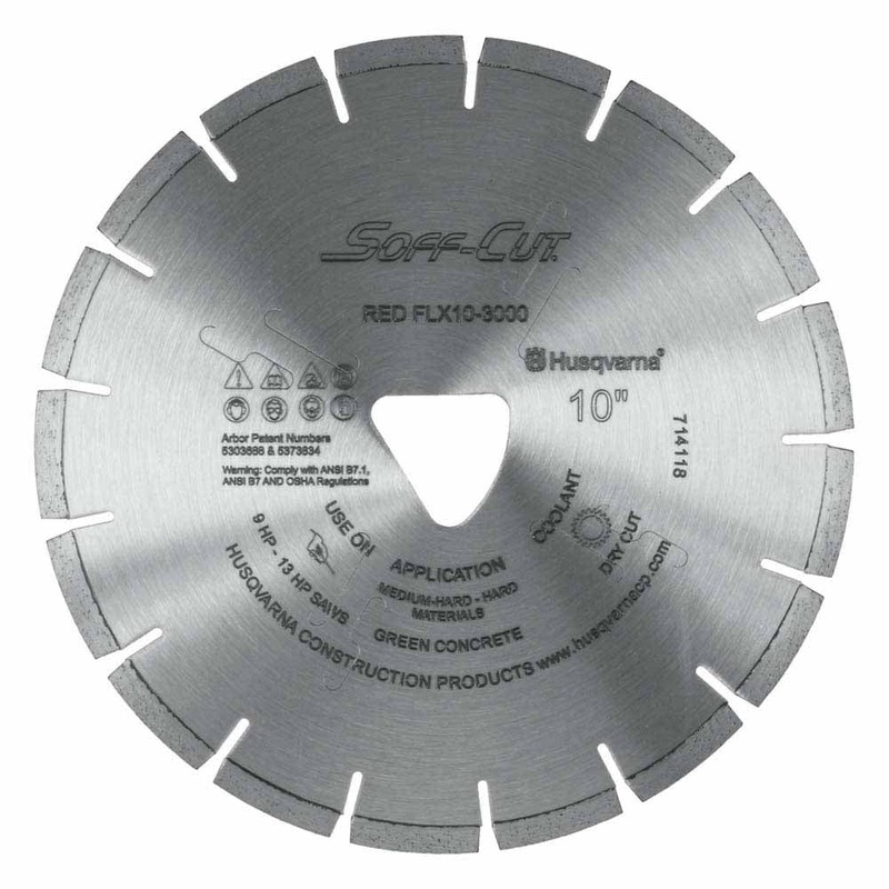 Husqvarna FLX6-3000 Blade/Skidplate – Early Entry Concrete Cutting Diamond Blade