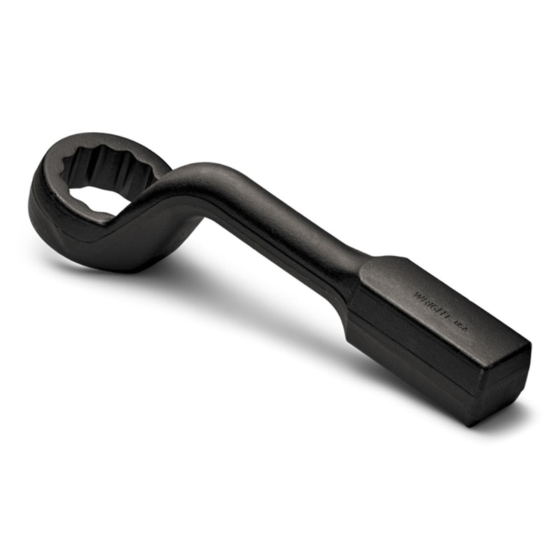 Wright Tool 19108 3-3/8 12 Point Offset Handle Striking Face Box Wrench