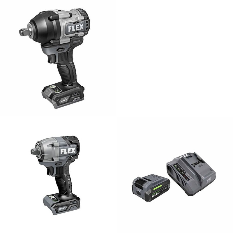 Flex FX1451-Z Impact Wrench Kit W/ FX1431-Z Compact Wrench and FREE FX0411-1F Kit