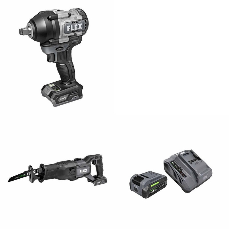 Flex FX1451-Z Impact Wrench Kit W/ FX2271-Z Saw and FREE FX0411-1F Kit