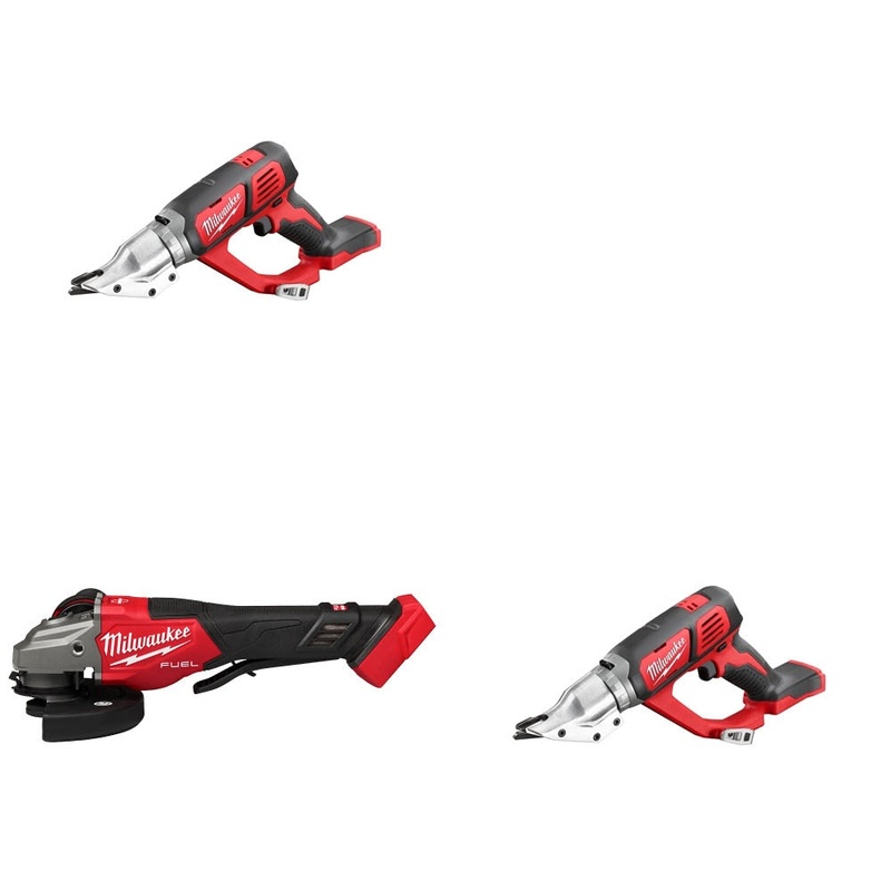 Milwaukee 2635-20 Double Cut Shear, 2 Pack Kit W/ 3670-20 Braking Grinder