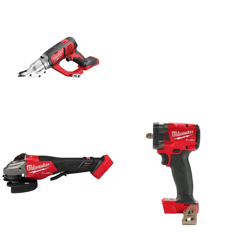 Milwaukee 2635-20 Shear Kit W/ 3670-20 Grinder and 2854-20 Impact Wrench