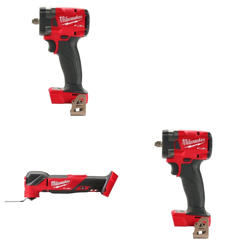 Milwaukee 2854-20 3/8 Impact Wrench, 2 Pack Kit W/ 2836-20 Multi-Tool