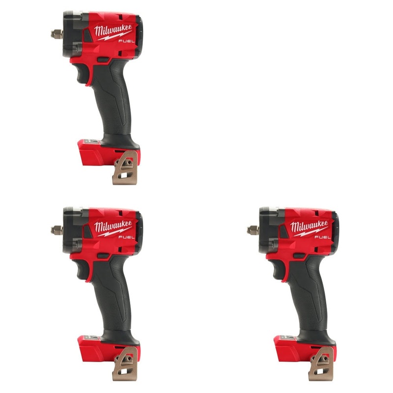 Milwaukee 2854-20 3/8 Impact Wrench, 3 Pack Kit