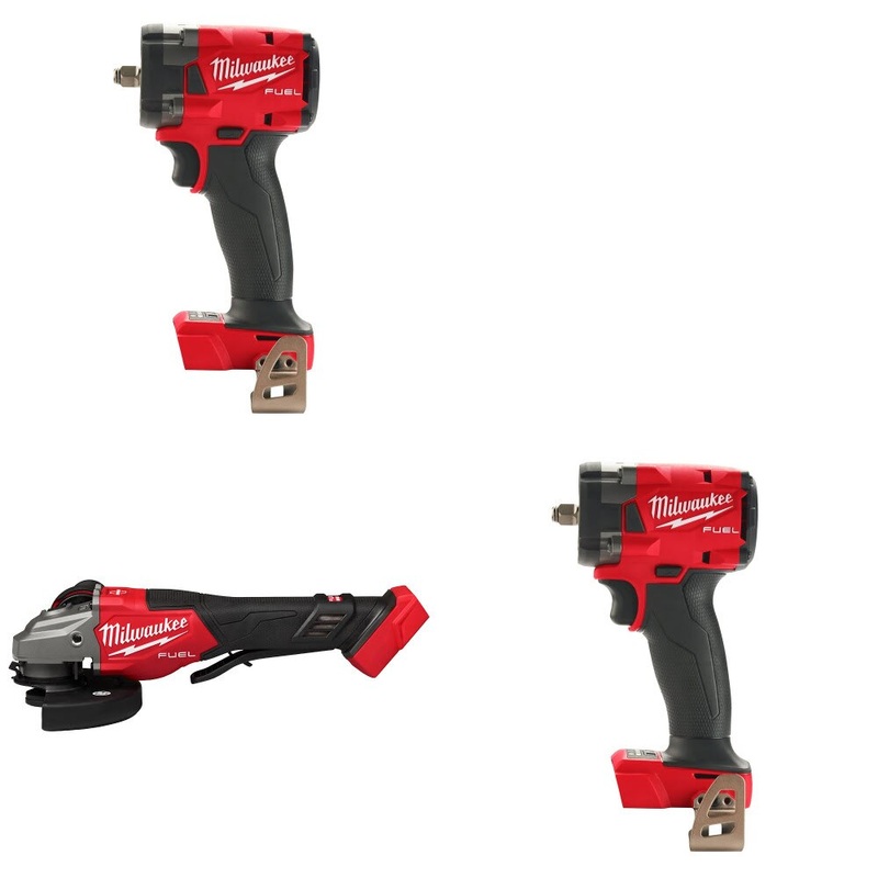 Milwaukee 2854-20 Impact Wrench, 2 Pack Kit W/ 3670-20 Braking Grinder