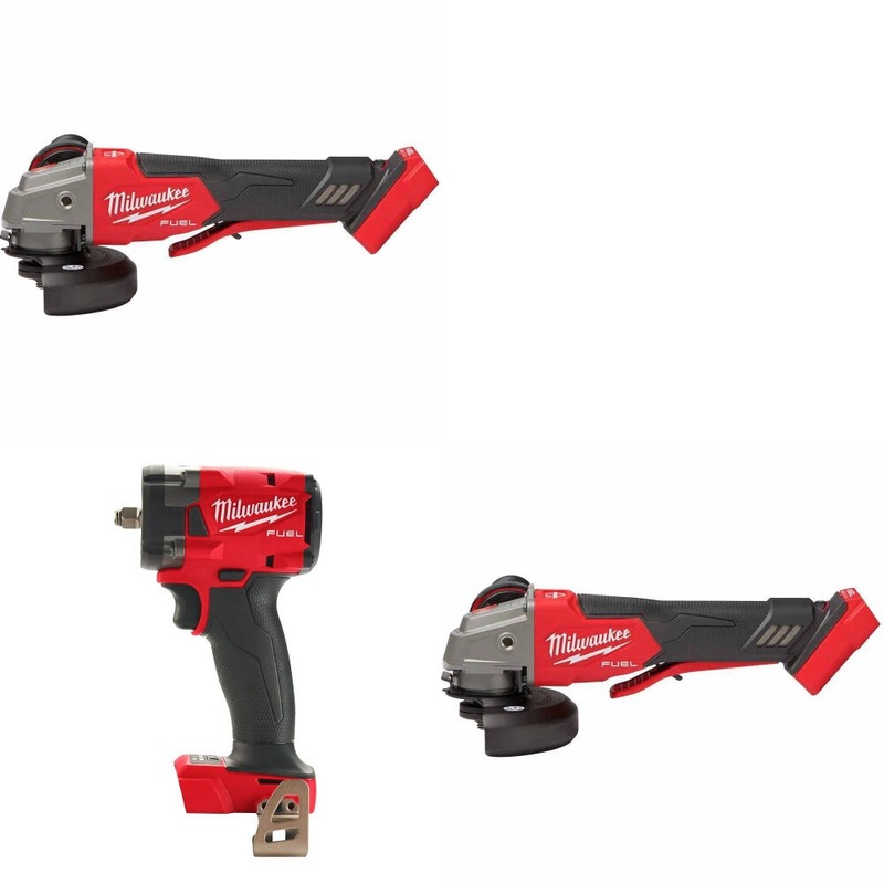 Milwaukee 2888-20 Grinder, 2 Pack Kit W/ 2854-20 Impact Wrench