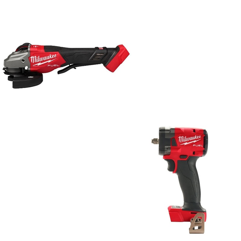 Milwaukee 3670-20 Braking Grinder Kit W/ 2854-20 Compact Impact Wrench