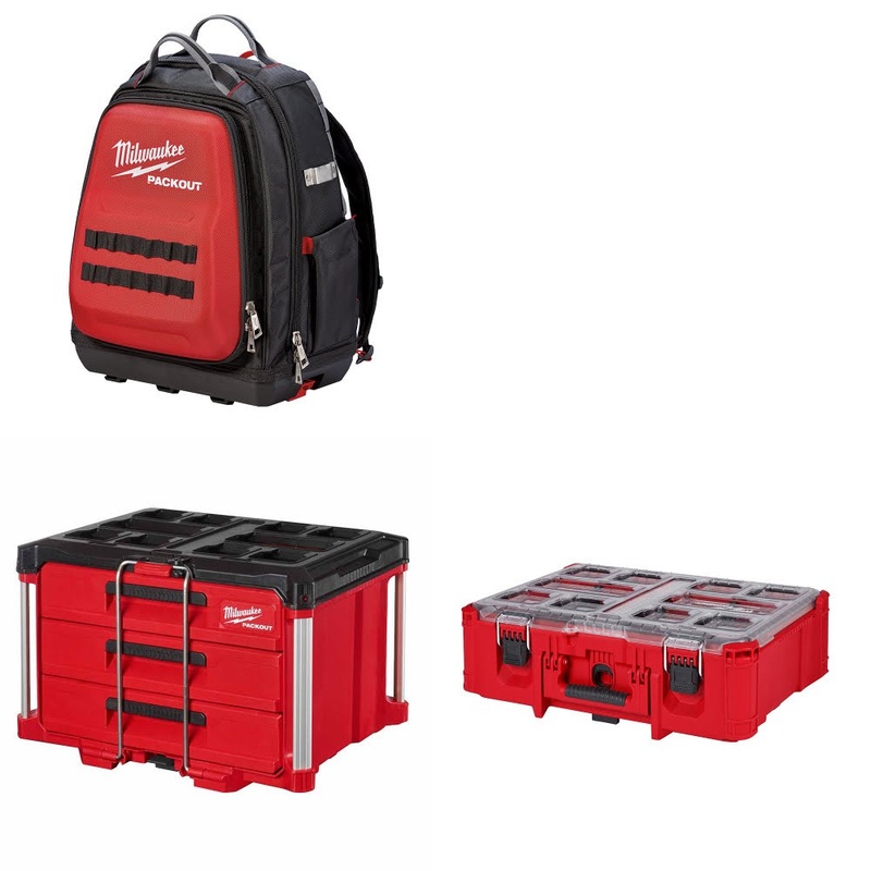 Milwaukee 48-22-8301 Backpack Kit W/ 3-Drawer Tool Box and FREE Deep Organizer