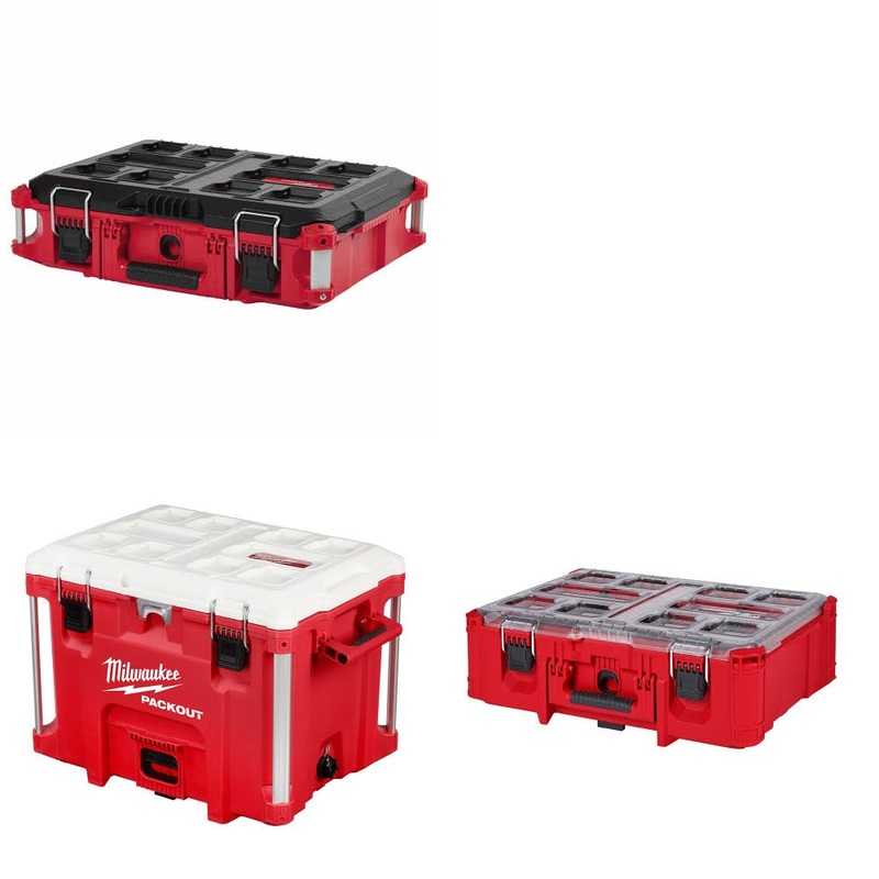 Milwaukee PACKOUT Tool Box Kit W/ 40QT XL Cooler and FREE Deep Organizer