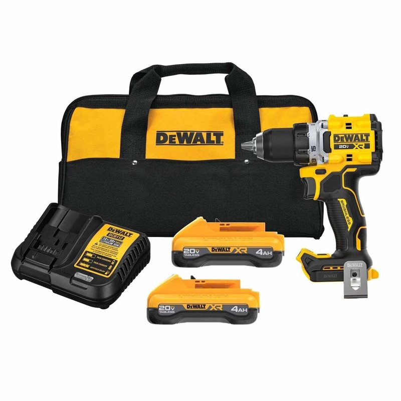 DeWalt DCD801QQ2 20V MAX XR Brushless Cordless 1/2 in. Drill/Driver Kit with POWERPACK Batteries