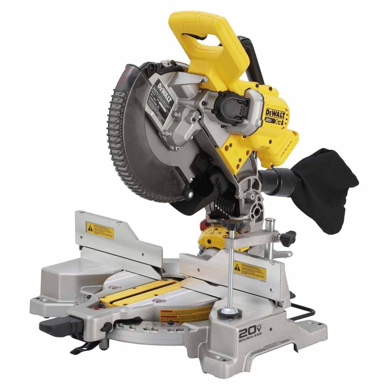 DeWalt DCS714B 20V MAX XR 10 in. Double Bevel Fixed Miter Saw (Tool Only)  Compact Cordless
