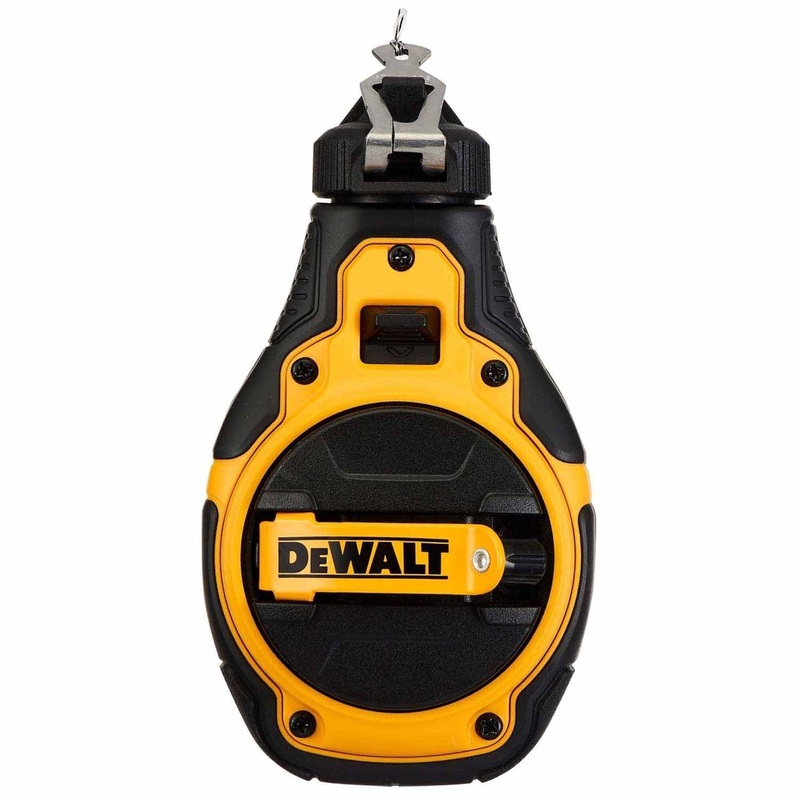 DeWalt DWHT48333 Bi-Material Chalk Reel for Precise Layout and Fast Rewind