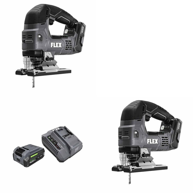 Flex FX2231-Z Jig Saw, 2 Pack Kit W/ FREE FX0411-1F 3.5Ah Starter Kit