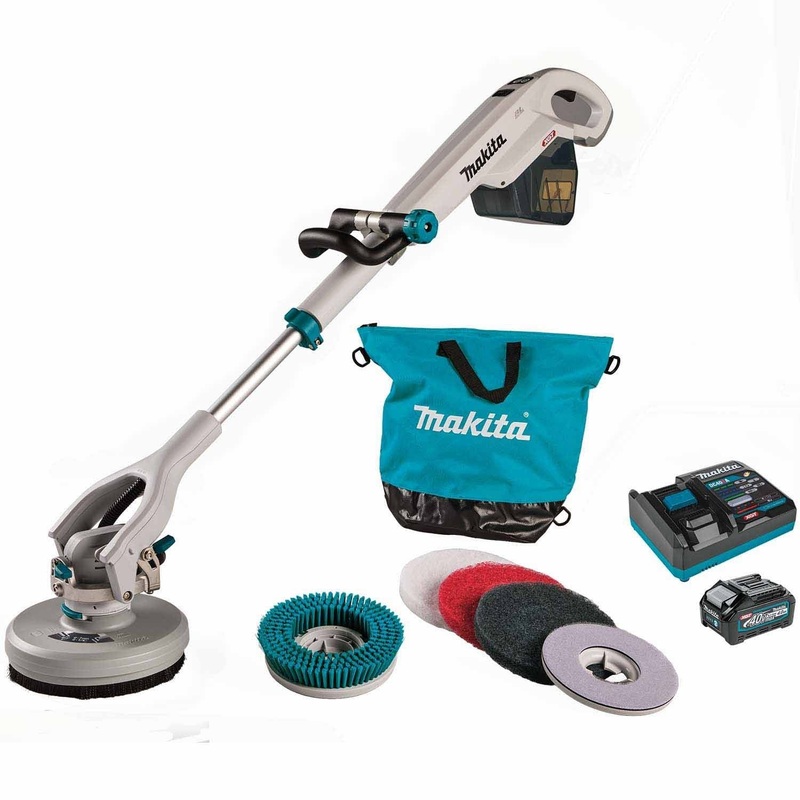 Makita GSP01M1 40V max XGT Brushless Cordless Telescoping 8 Polisher/Scrubber Kit w/4.0Ah Battery