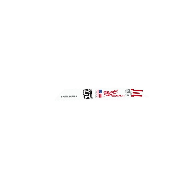 Milwaukee 48-00-5092 6 x 10TPI Bi-Metal Super Sawzall Blade 5-Pack
